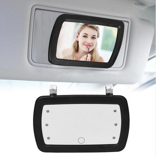 Universal Sun Visor Makeup Mirror With Touch