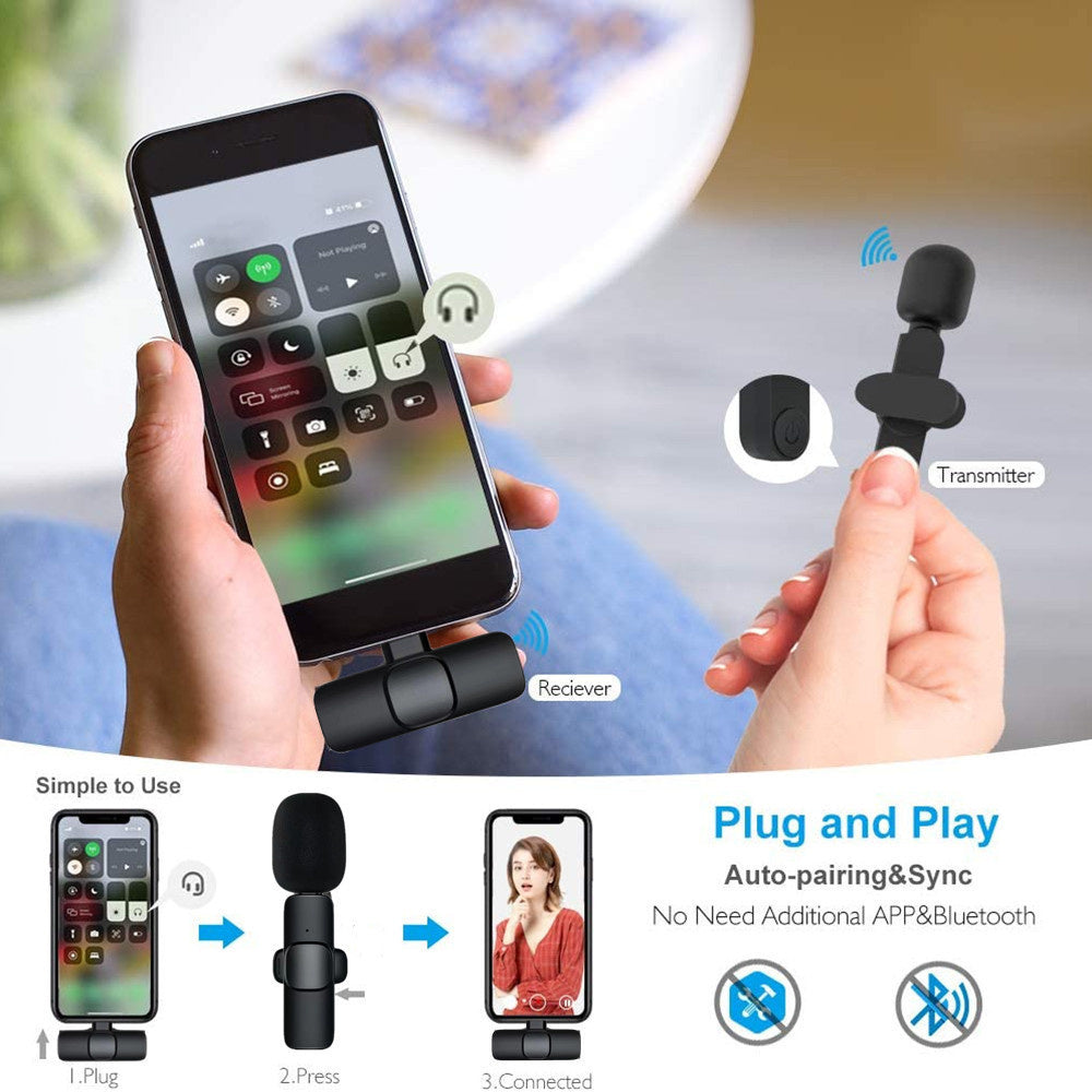 Portable Wireless Lavalier Microphone